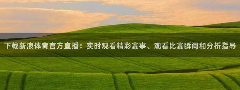 下载新浪体育官方直播：实时观看精彩赛事、观看比赛瞬间和分析指导